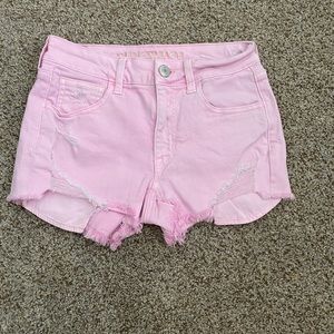 pink american eagle shorts